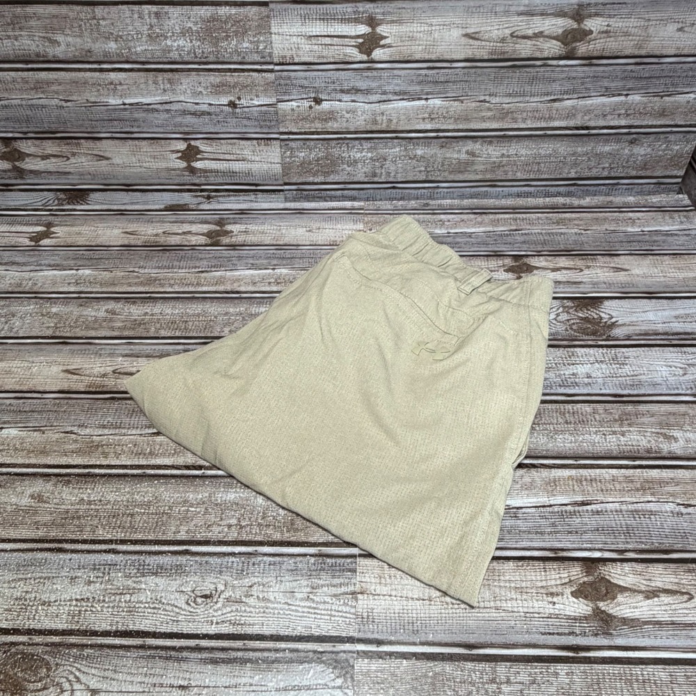 Under‎ Armour Golf Pants Mens 34/30 Actual Beige Stretch Performance Tapered Leg
